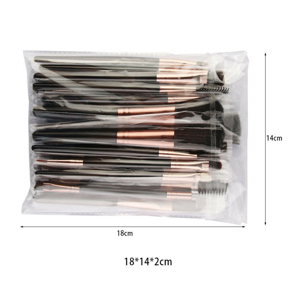 25 Pieces Soft Makeup Cosmetics Brushes Set Stippling Blending Mascara Brush