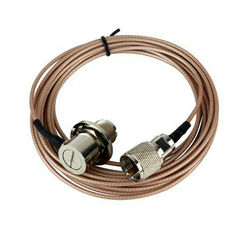 Coaxial Cable PL-259 Male to Female for YAESU Walkie Talkie Mobile Radio Antenna