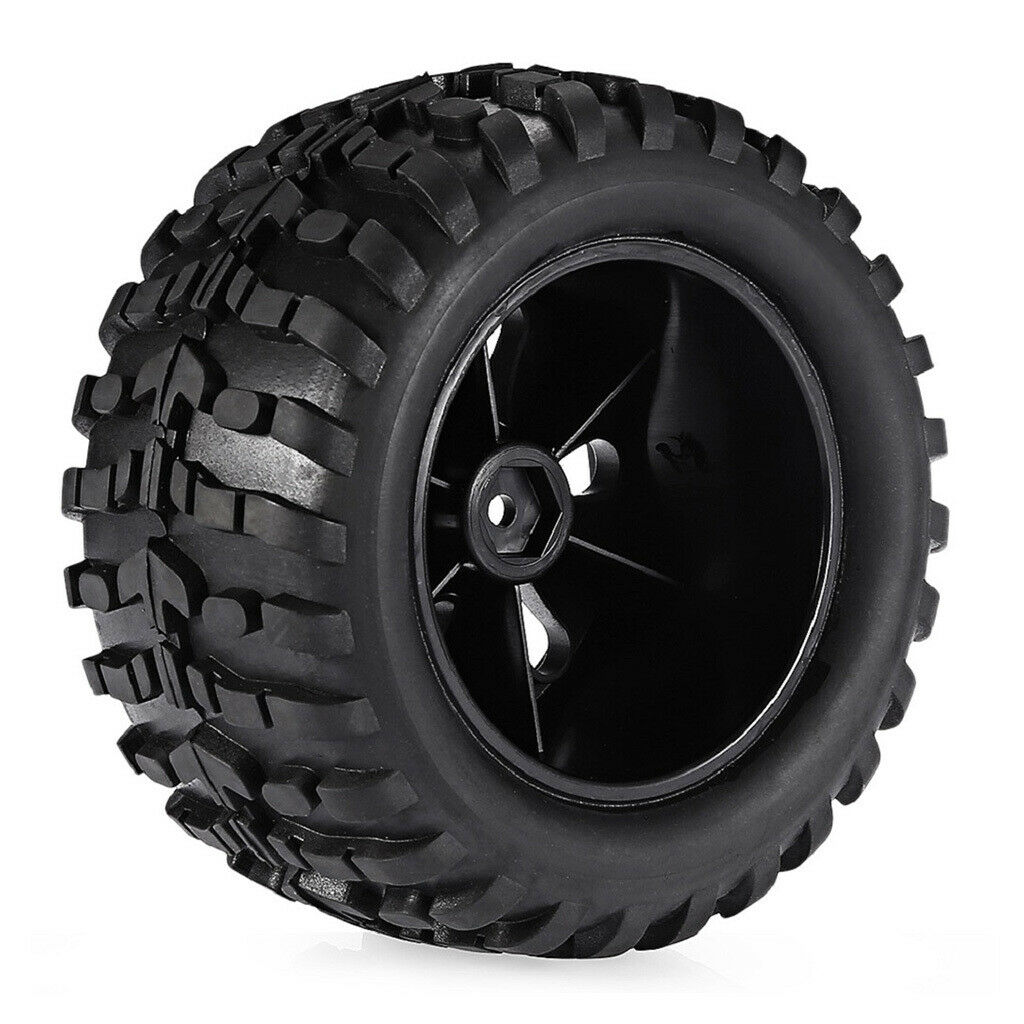 1/10 Rubber Tyres Set for Savage MT ZD Racing 1:10 RC Monster Truck Car