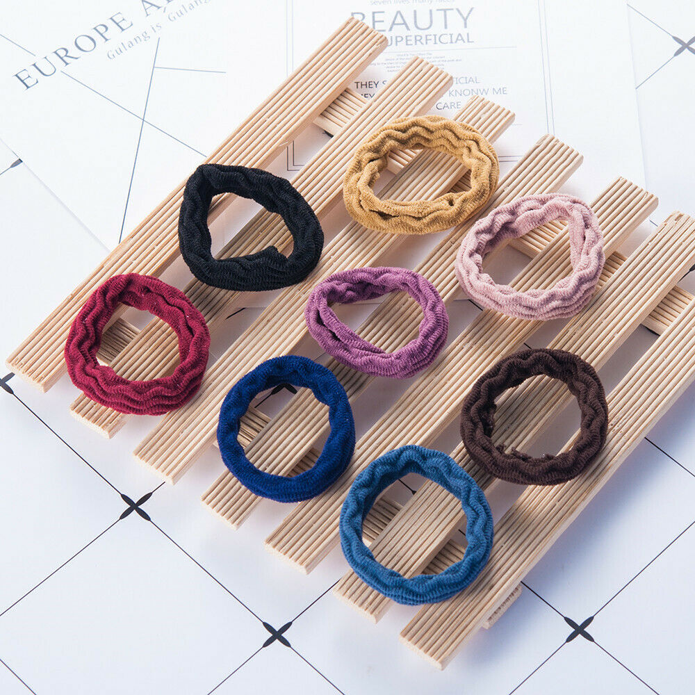 5* Ponytail Girl Elastic Rubber Hair Ties Band Rope Holder Resilience Seamless