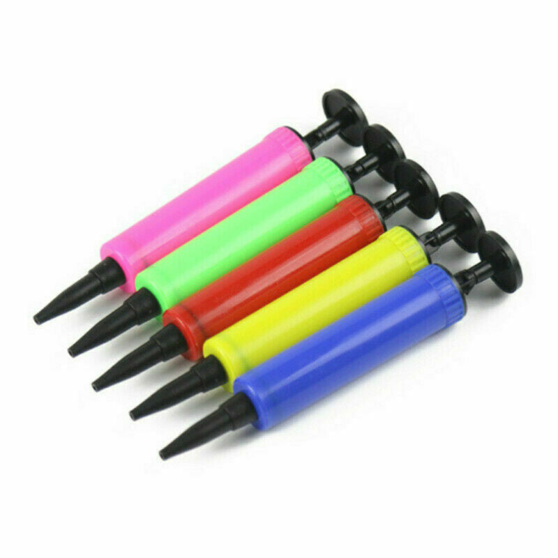HOT Mini Balloon Pump Hand Push Plastic Inflator Balloon Accessories Random AU