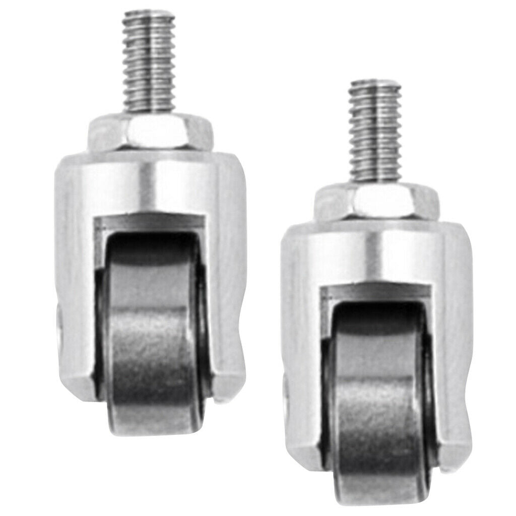 Set of 2 Bike Rim Tester Roller Wheels Point Head Gauge Parts Accessories