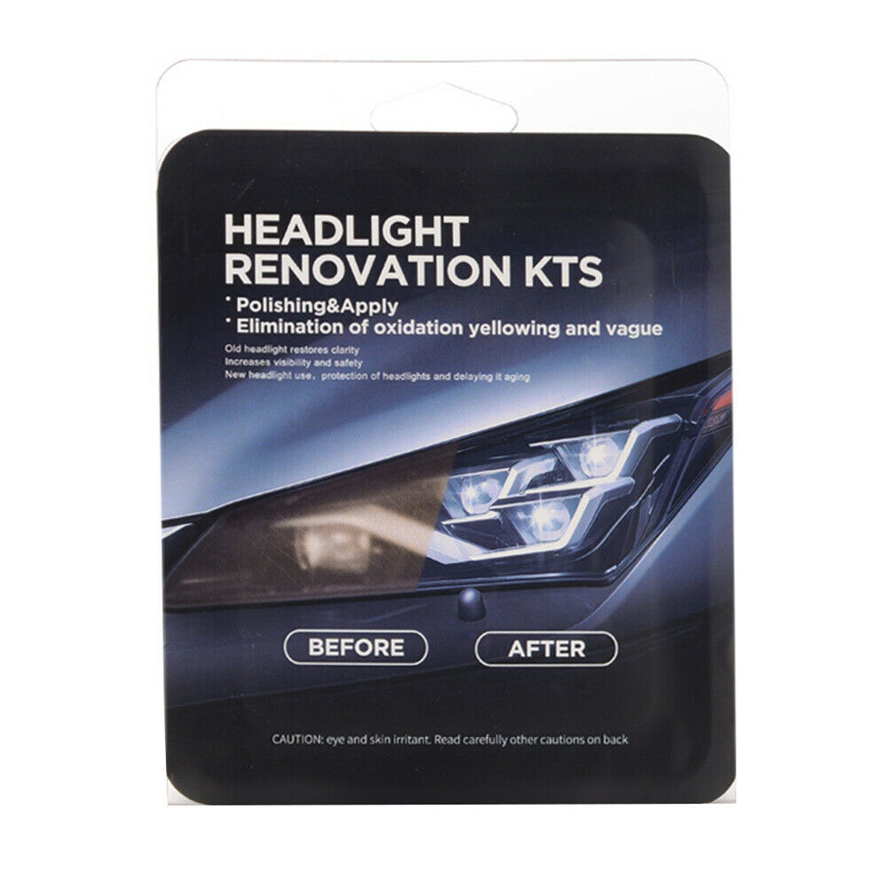 Car Headlight Lens Repair Tools Kit with 30ML Care Polishing Anti-scratch Liquid
