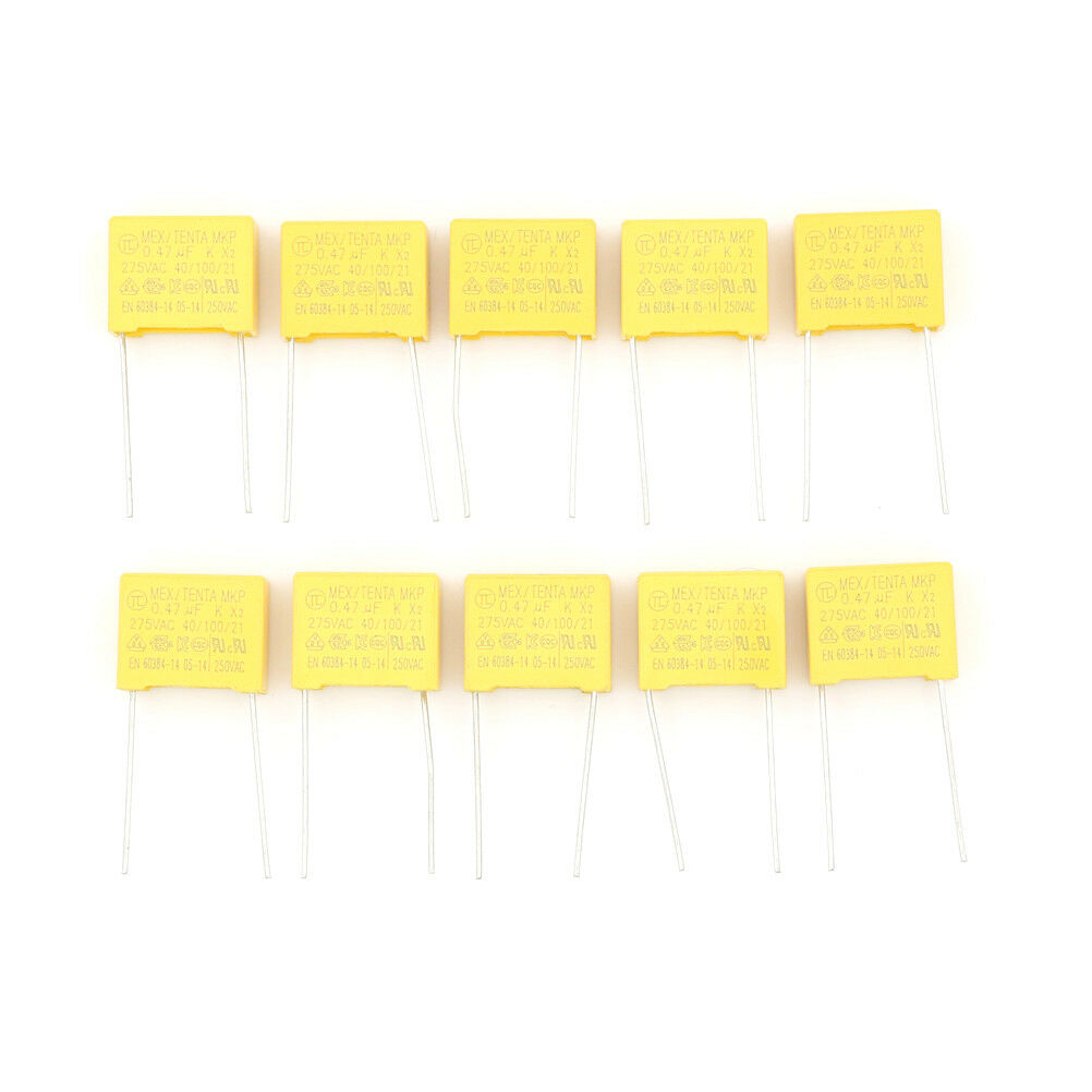 10pcs X2-MPX Polypropylene Film Safety Security Capacitor 0.22uF 275V S Tt
