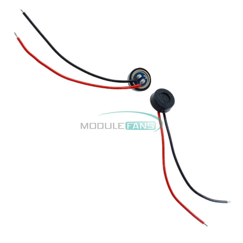 10PCS Electret Condenser  4*1.5mm Microphone MIC Capsule 2 Leads