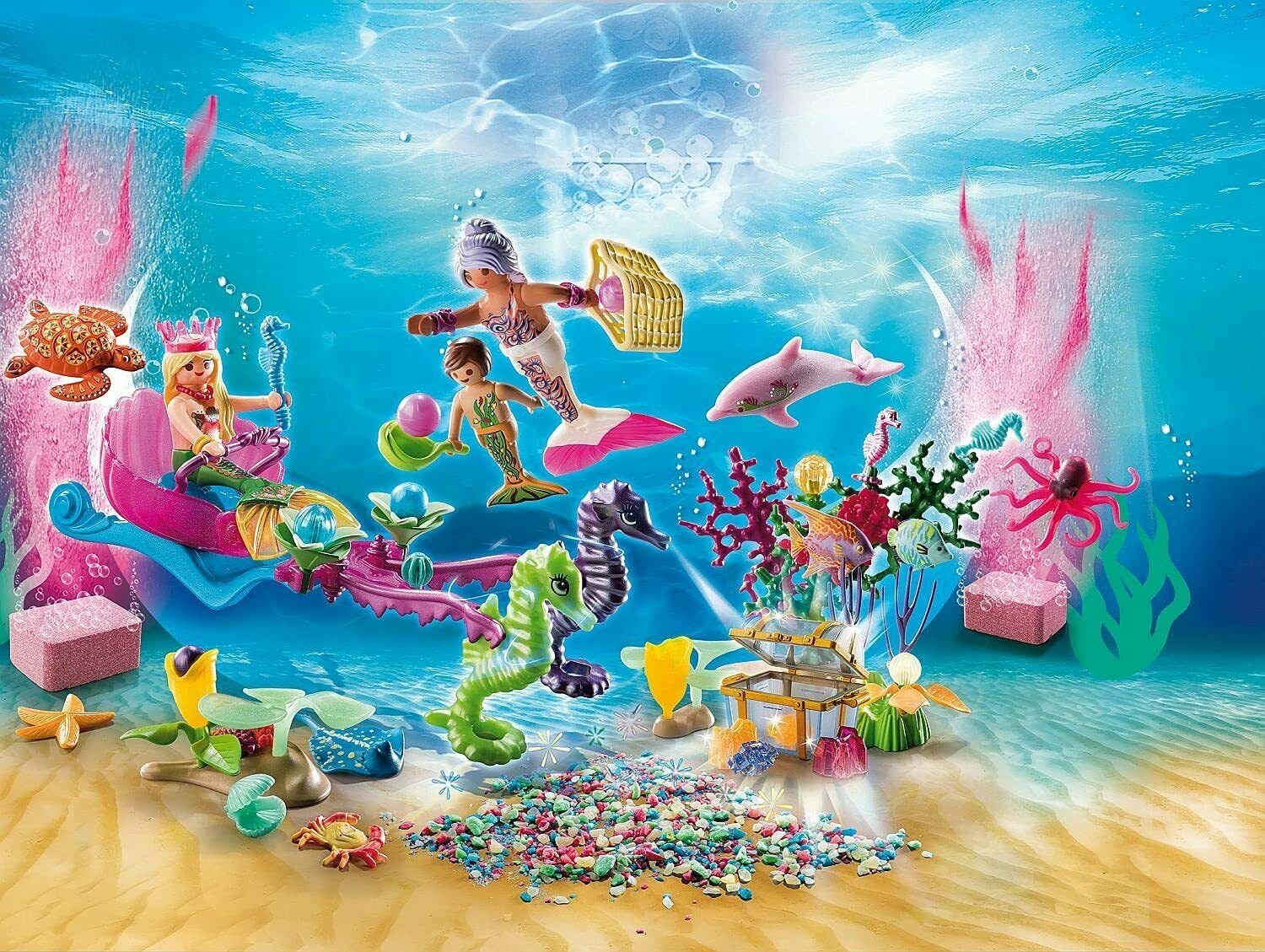 Playmobil 70777 Christmas Magical Mermaids Advent Calendar - Chaning Bubble Bath