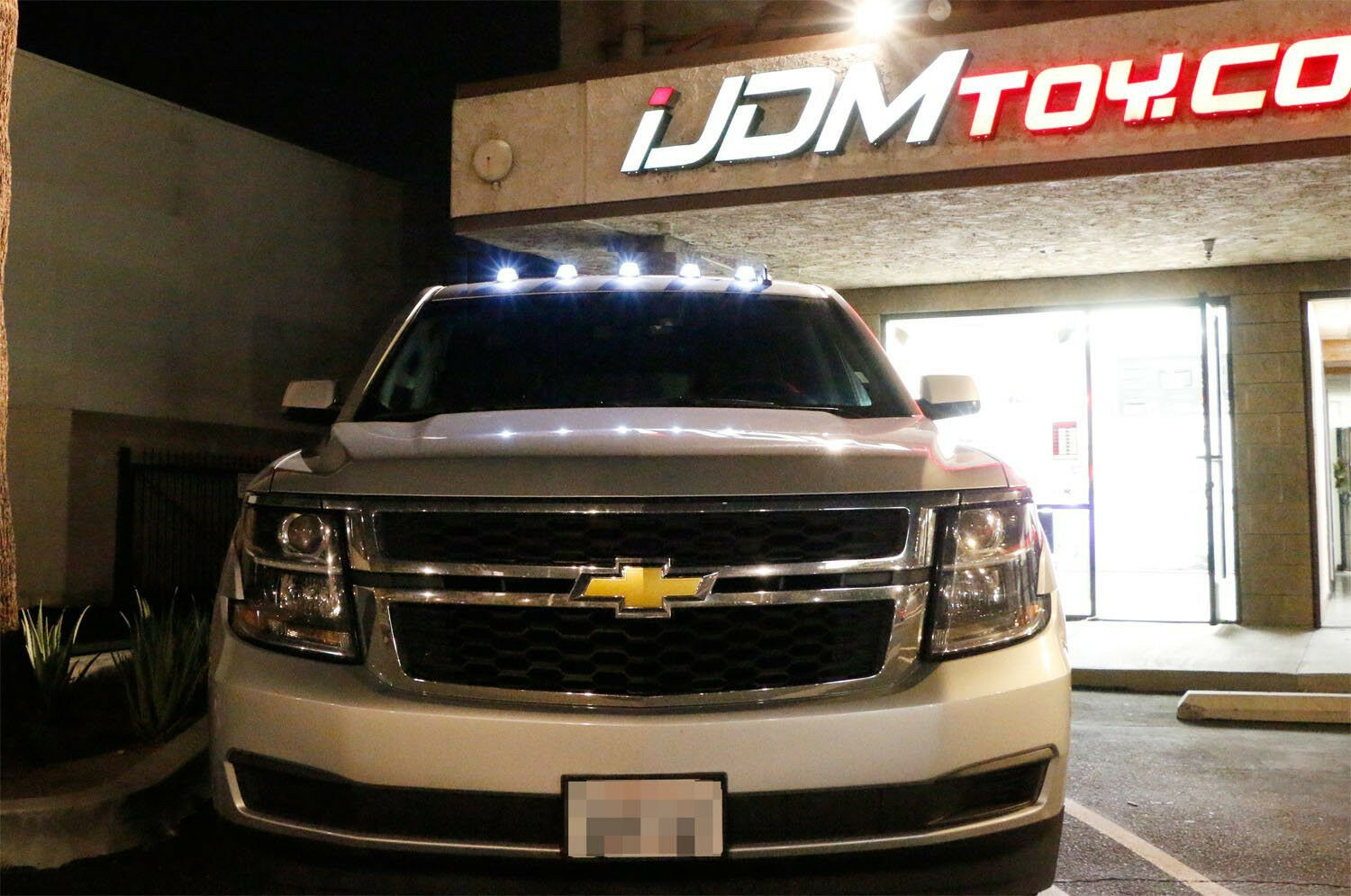 5 Pcs Smoke White Lens LED Roof Running Lights Cab Marker Cover for SUV 4X4