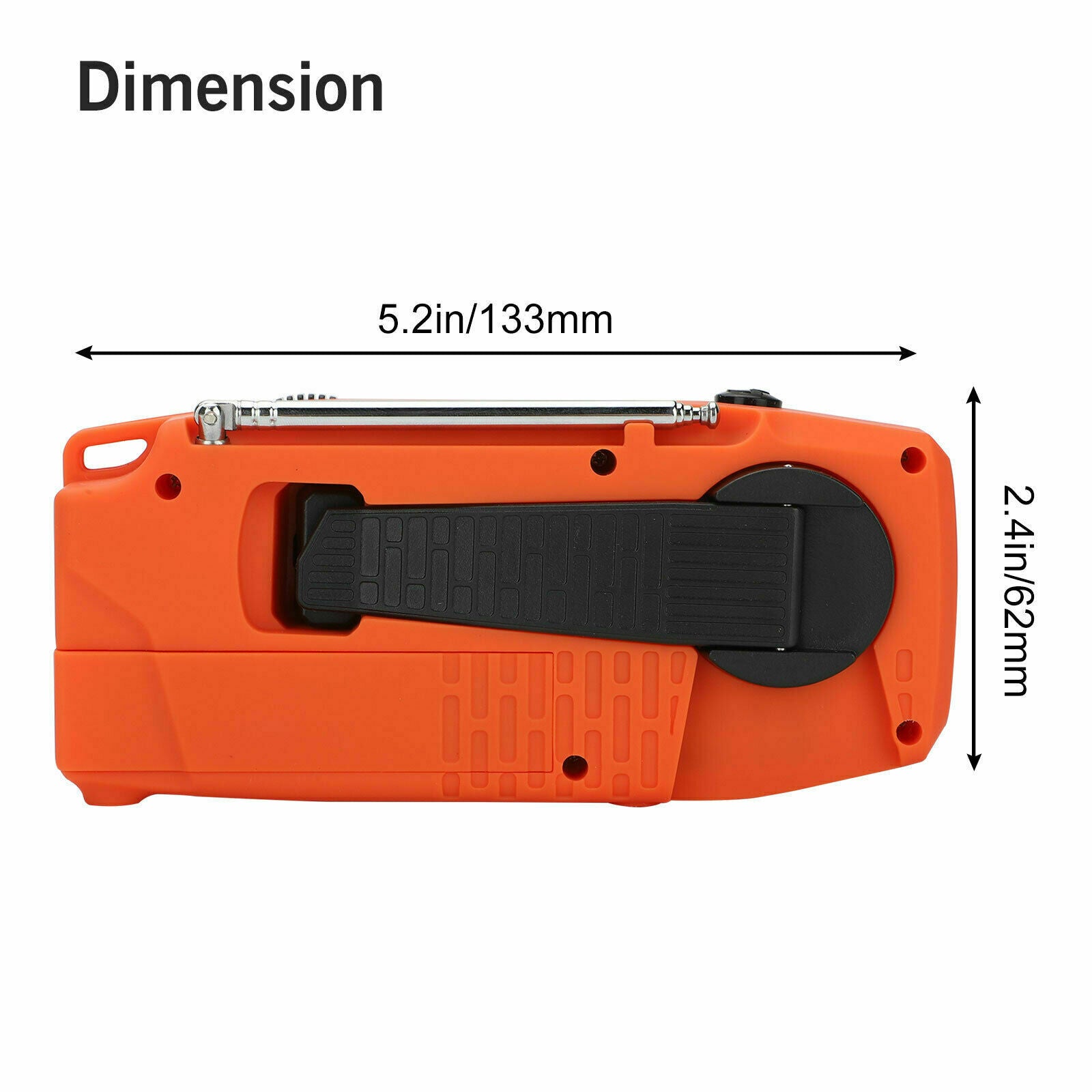 Solar Emergency AM/FM/NOAA Radio w/3 Weather Hand Crank  LED Fashlight SOS Alarm