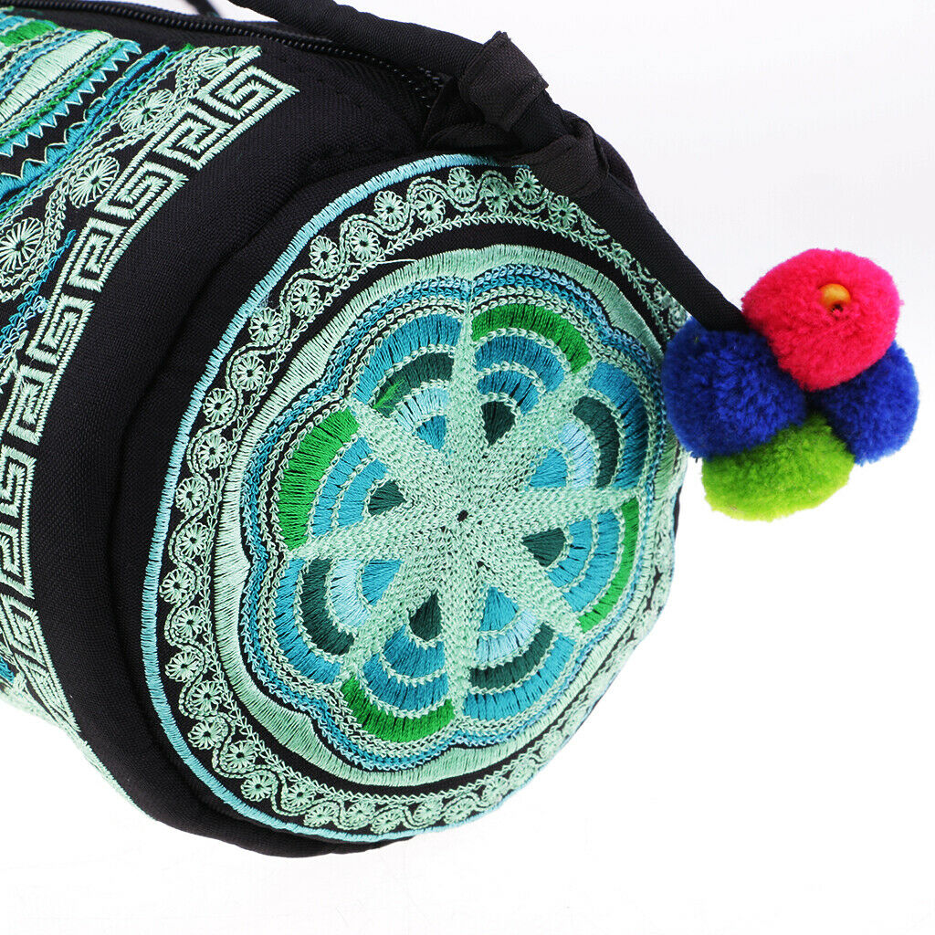 Chinese Style Bag Embroidery Flowers Ethnic Canvas Handmade Shoulder Bag #3