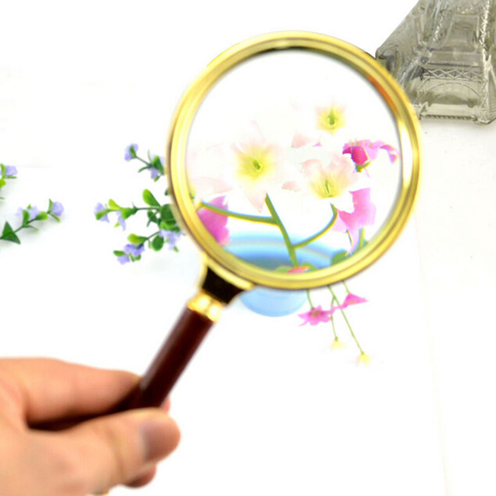 New 80mm Handheld 10X Magnifier Magnifying Glass Loupe Reading Jewelry、 G.l8
