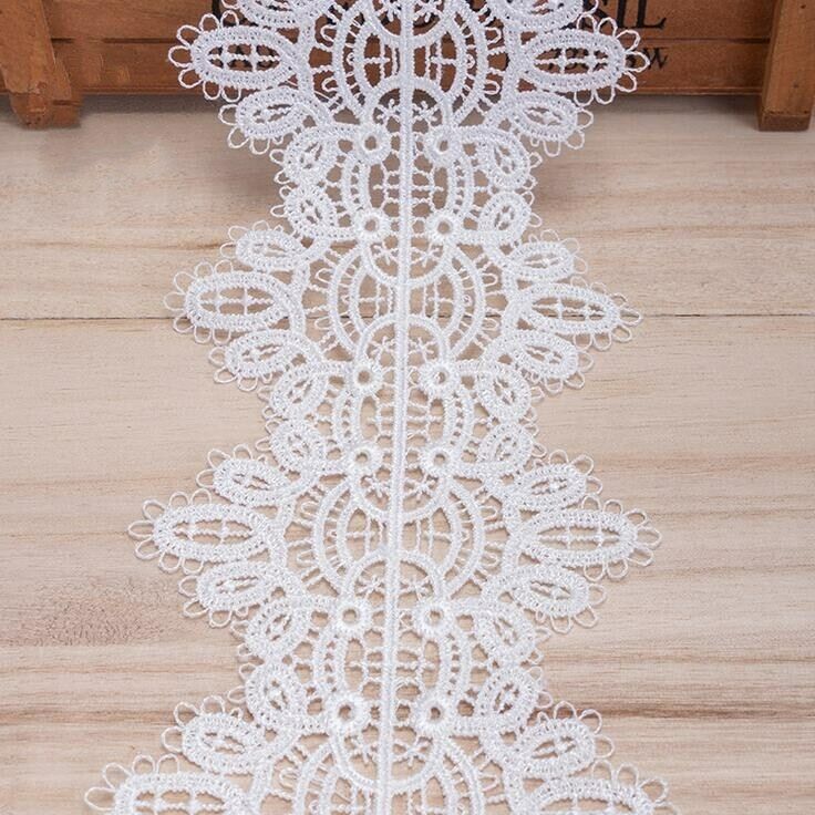 3 Yards Exquisite Crochet embroidery lace Home curtain bedding decoration