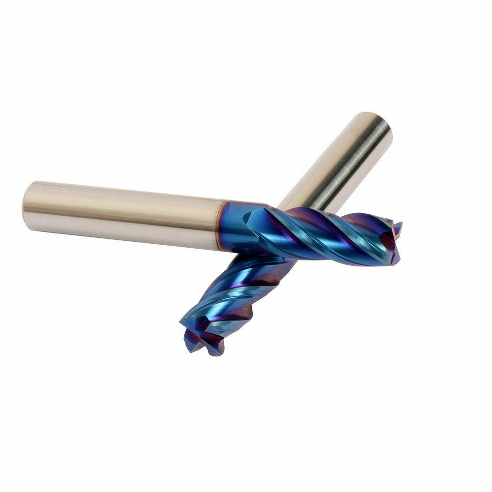 10mm HRC65° 4F Nano Tungsten Carbide End Mill Milling Cutter For Stainless Steel