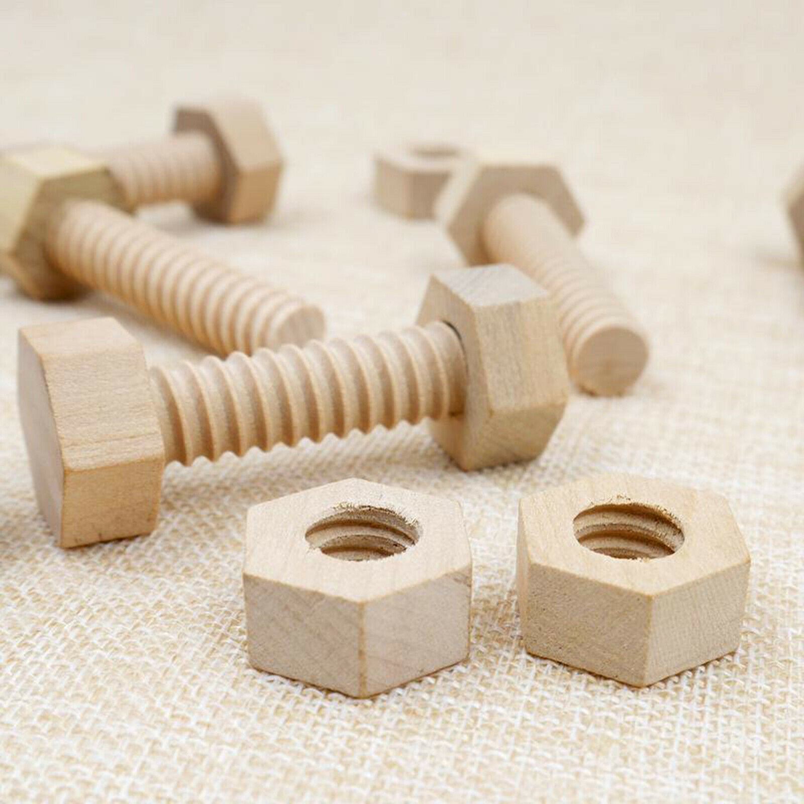 3x Painted Wooden Toys for Preschool Children Toys
