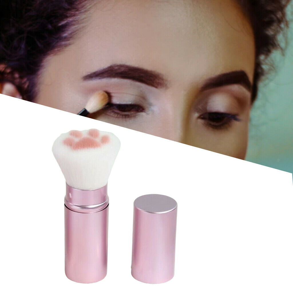 Foundation Makeup Brushes Powder Brush Makeup Tools Retractable Pink