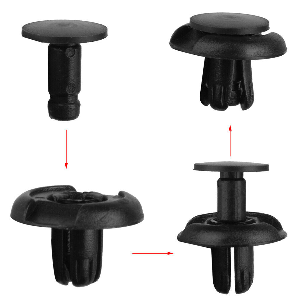 Nylon Push Type Clips For  City Civic Acura 91501-s04-003 30pcs