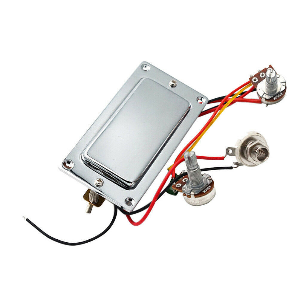 Replacement Electric Guitar Double Coil Pickup Harness with Volume Tone Pots