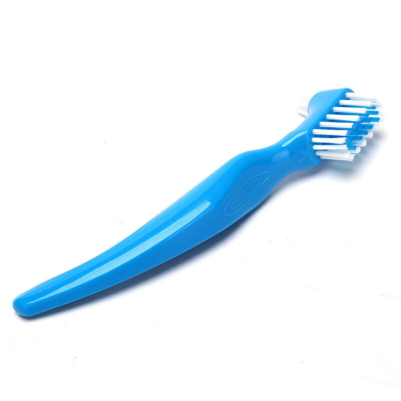 1PCS Denture Brush Non-slip Handle Dual-Head False Teeth Toothbrush DentureA KX