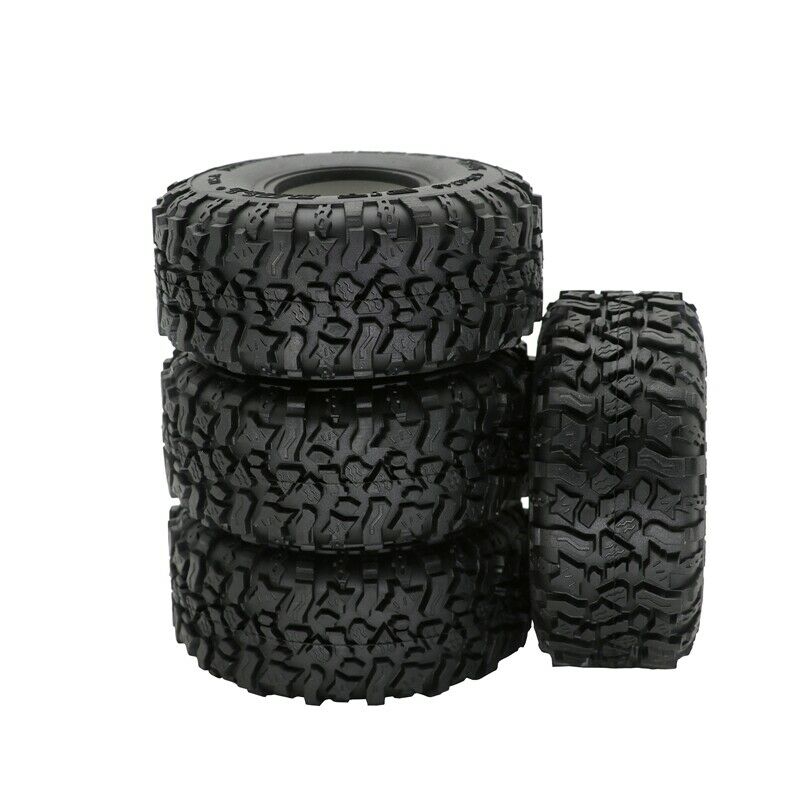 4PCS 120MM 1.9Inch Rubber Tyres Wheel Tires for 1/10 RC Rock Cler Axial SCX10 Z6