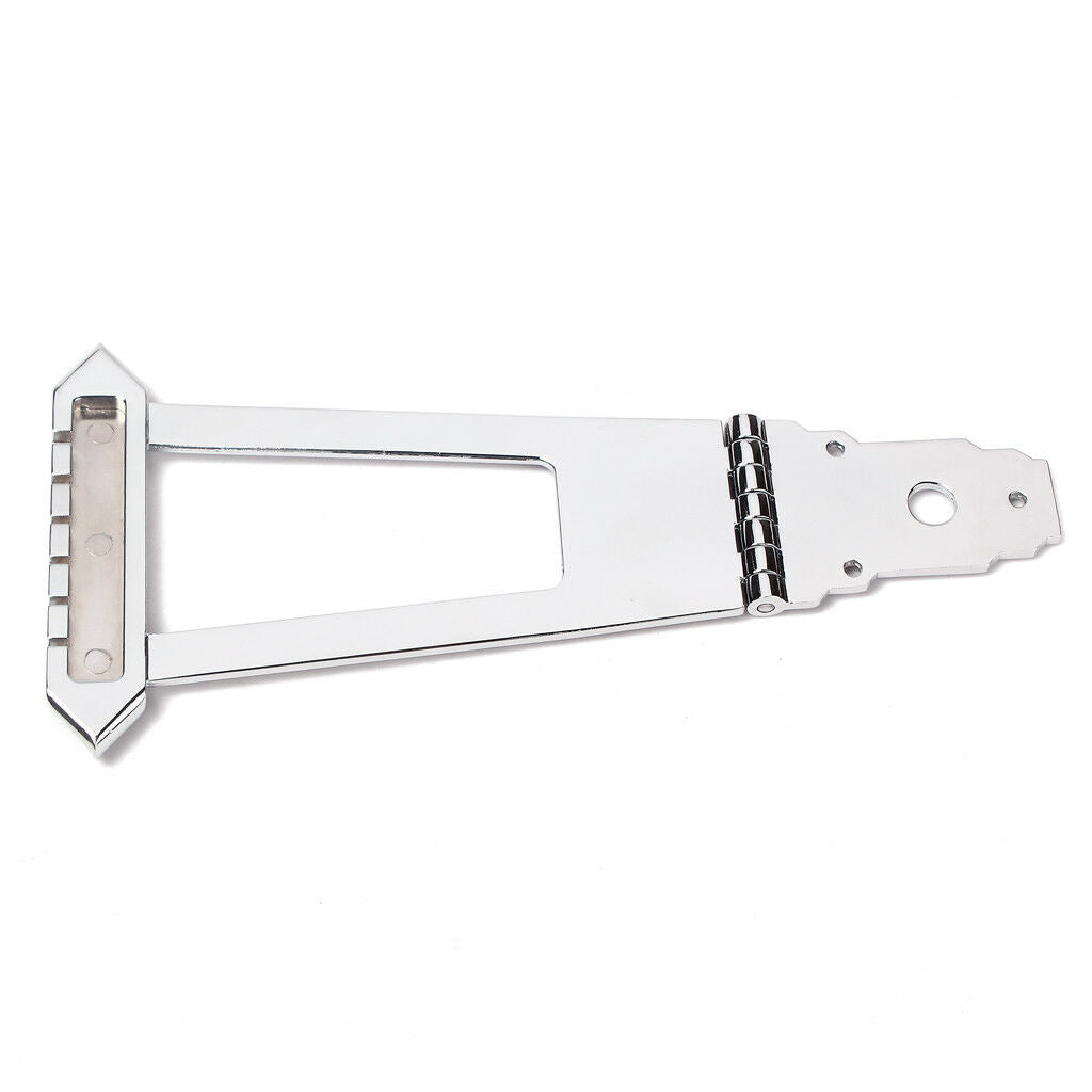6 String Archtop Guitar Trapeze Tailpiece Bridge Guitar Accessory Chrome New