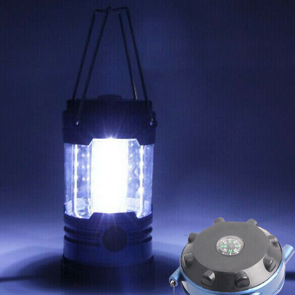 Adjustable LED Light Hiking Bivouac Camping Lantern Tent Lamp with Compass A#S