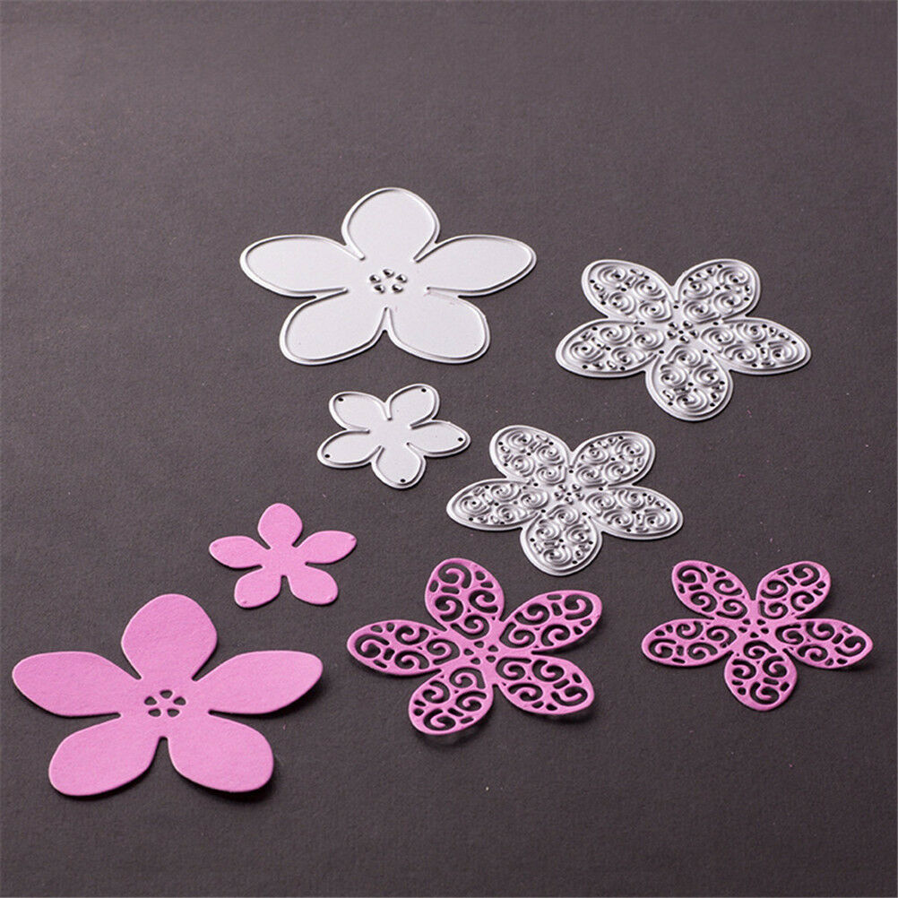 4pcs attractive Flowers Cutting Dies for DIY Scrapbook/photo album Decora.l8