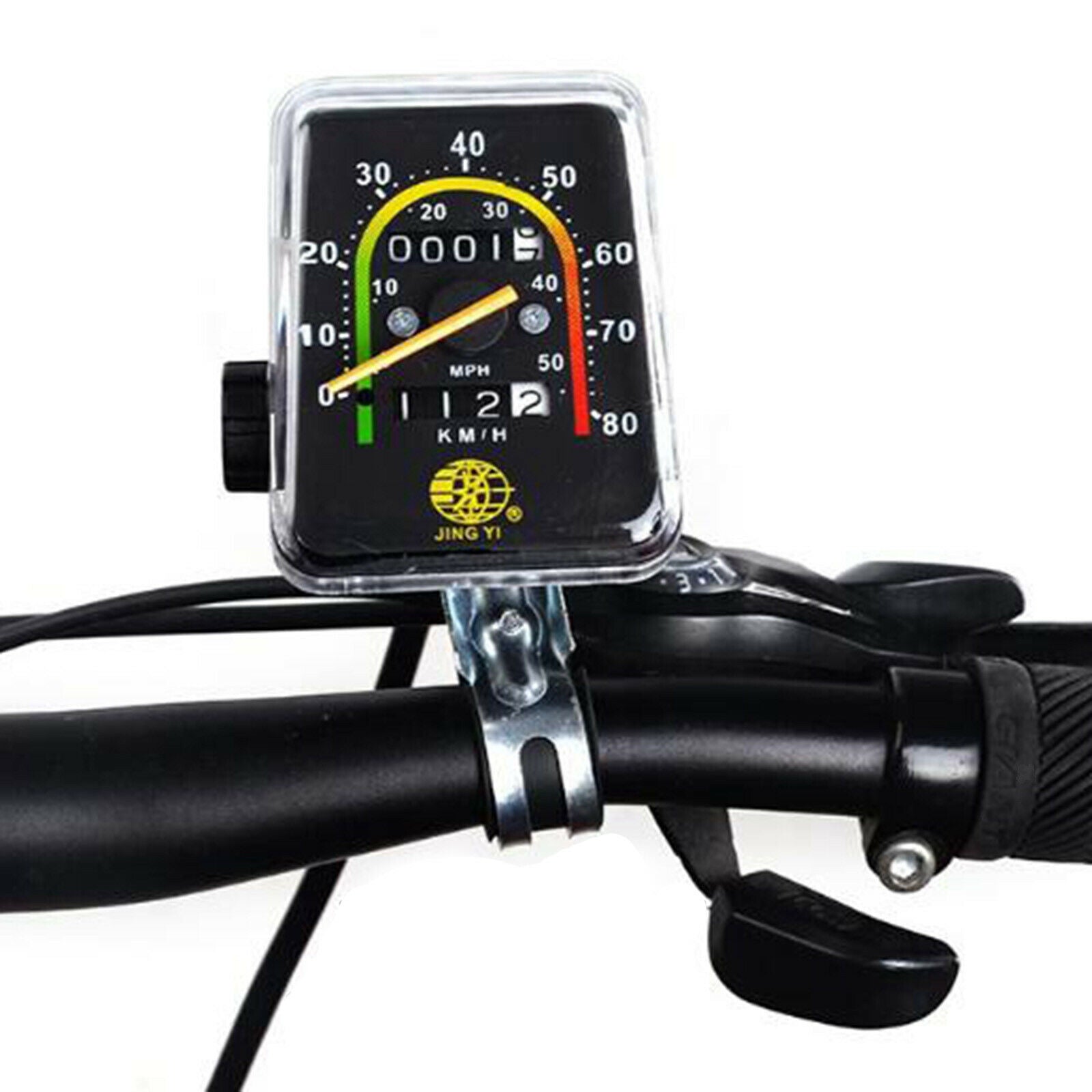 Retro Classic Bicycle Bike Speedometer Analog Mechanical Odometer w/ Hardware