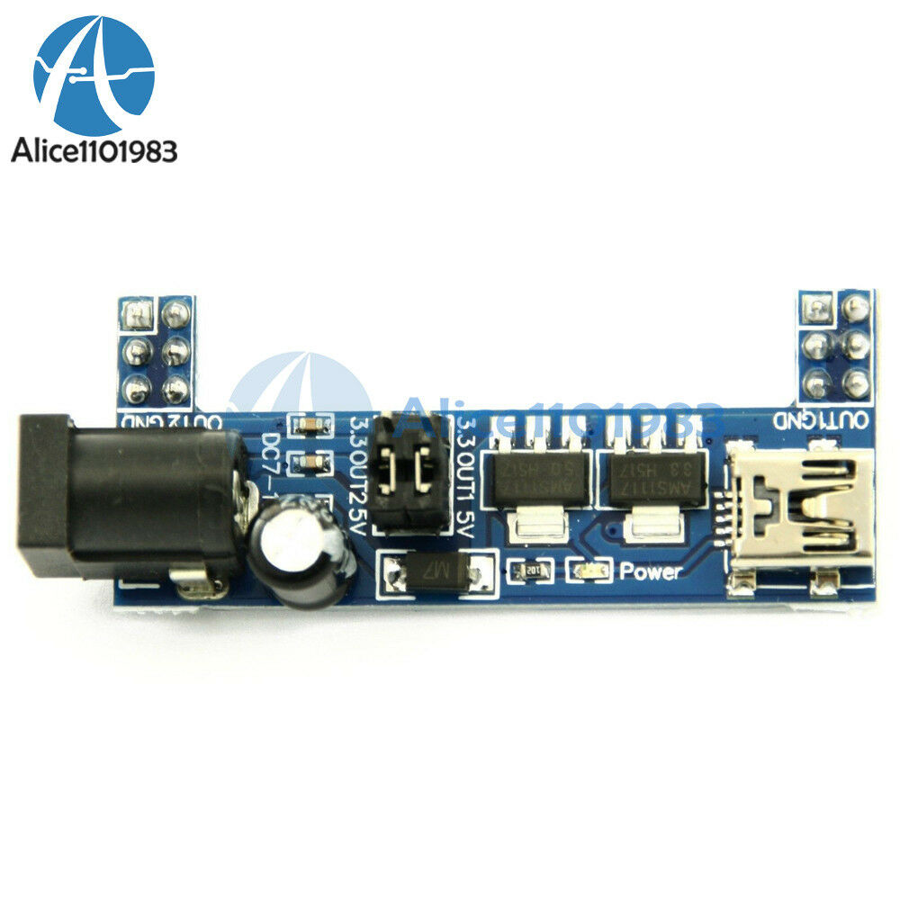 10PCS MB102 Breadboard Power Supply Module 3.3V for Solderless Arduino mini USB