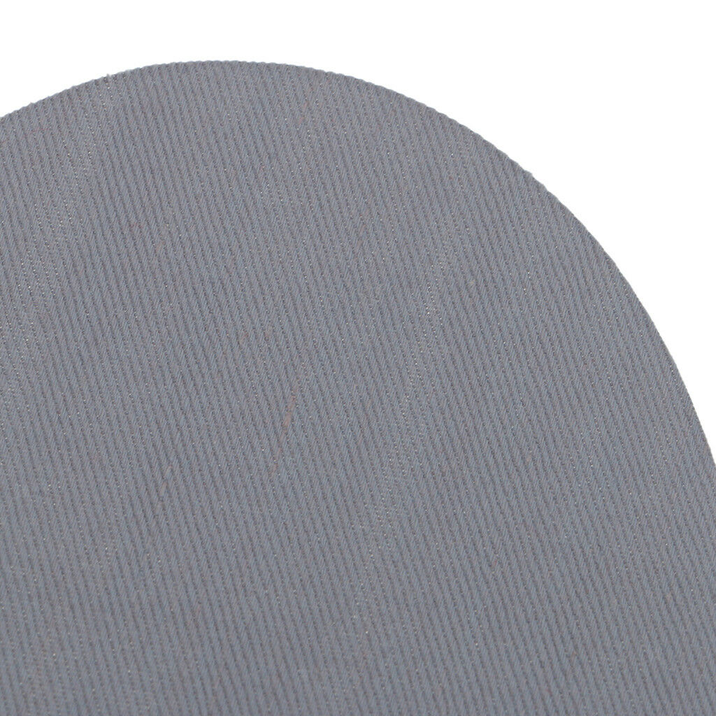 1 Pair Oval Iron/Sew On Patches Elbow Knee Repair Sewing Applique Grey