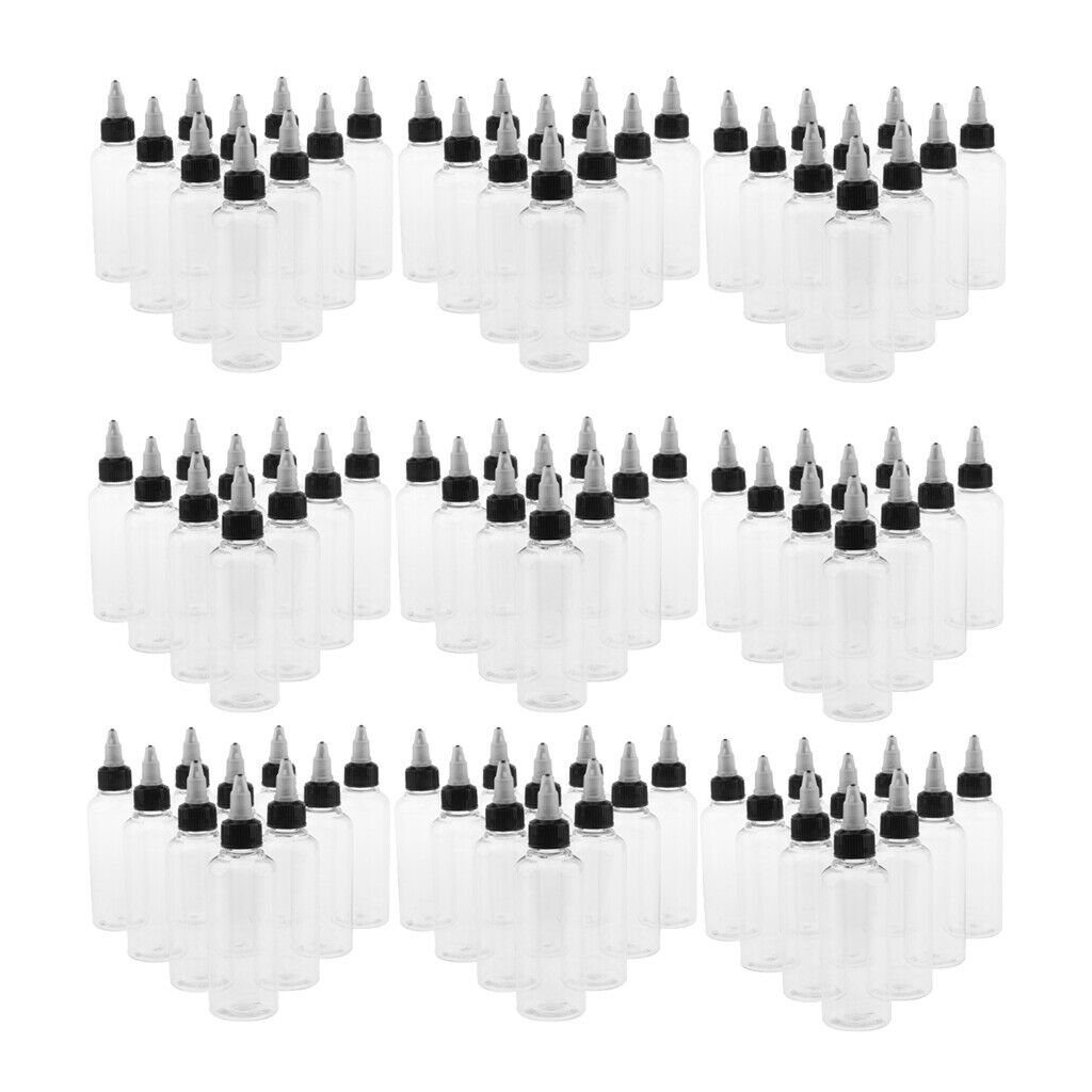 Bulk 90Pcs/set 3.4oz Squeeze Bottles Twist Top Applicators for Glue Arts