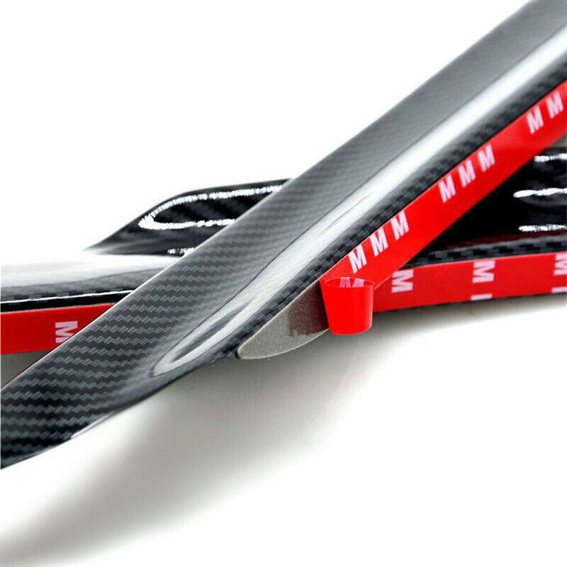 4x Carbon Fiber Front Bumper Fins Canards Splitters For Mitsubishi Lancer
