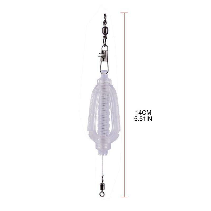 Fishing Feeder,Carp Fishing Feeder Spring Fishing Feeder Bait Cage Holder Tackle