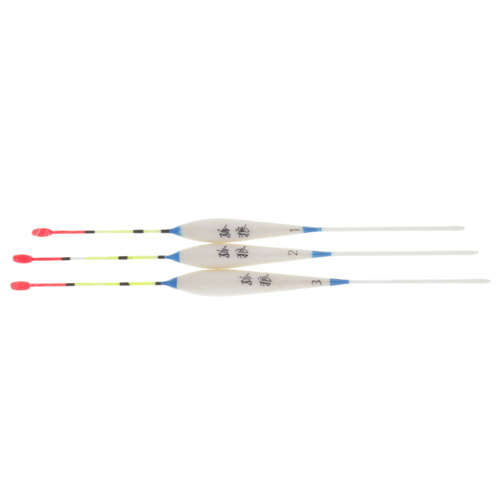 3pcs Lightweight Balsa Wood Fishing Equipment Floats Equipment