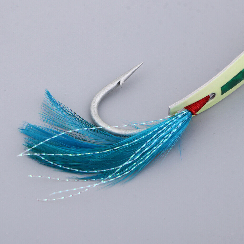 Mackerel Feathers Baits Lures Sea Fishing Rigs Tackle Saltwater Fishing