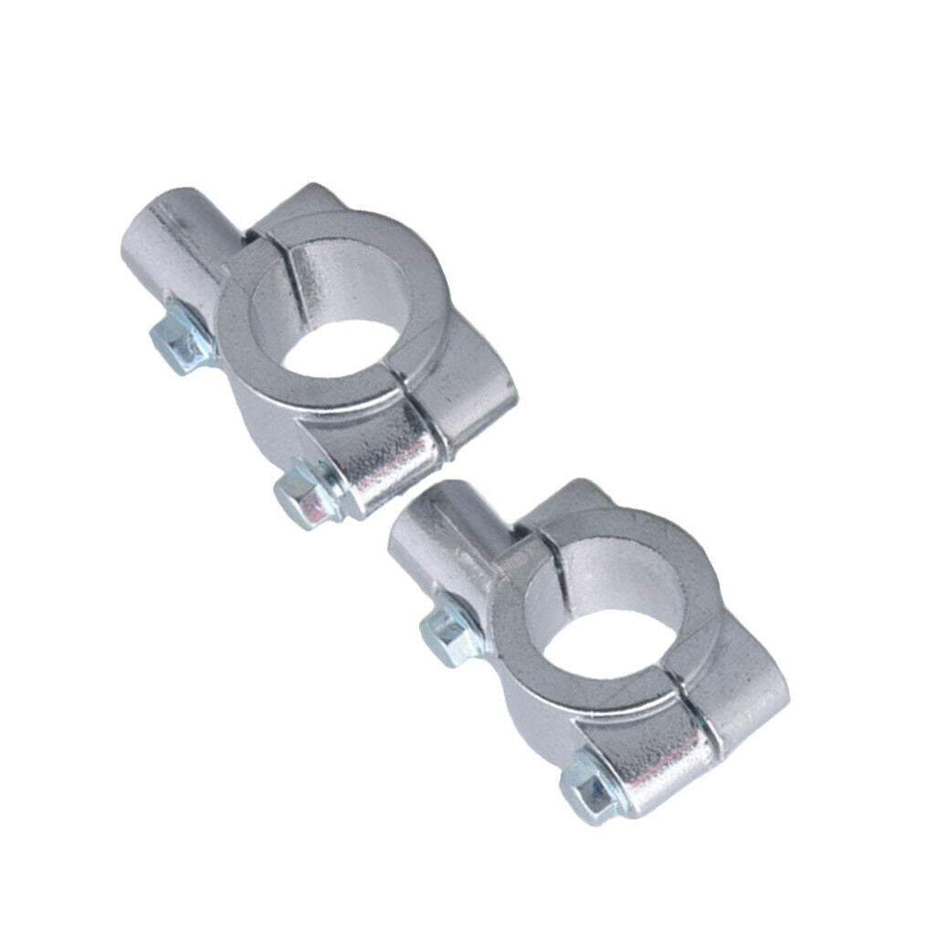 Motorcycle Scooter 7/8" Handlebar Mirror Mounting Clamp Bracket 10mm