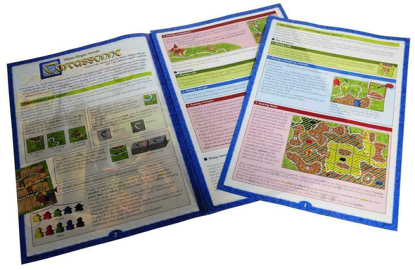 Carcassonne Karcasson All English Puzzle Board Game