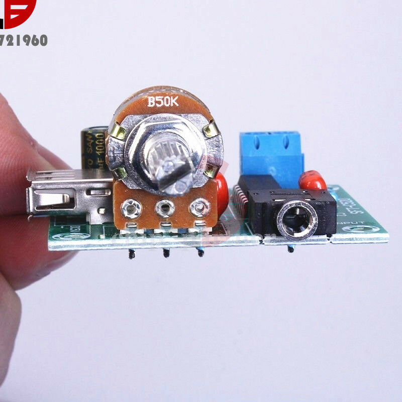 DC 2-6V PM2038 Dual Track 5Wx2 Amplifier Board 5W+5W USB Power Supply Module