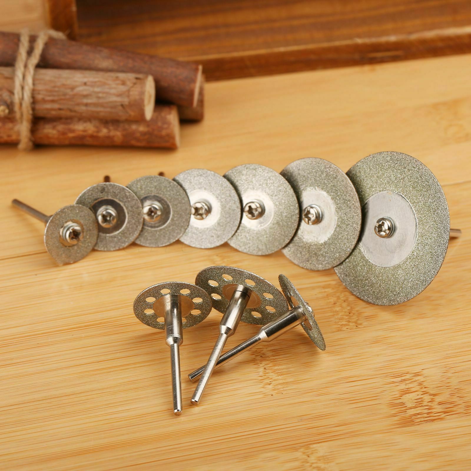 10Pc Diamond Cutting Wheels For Rotary Tool die grinder metal Cut Off Disc