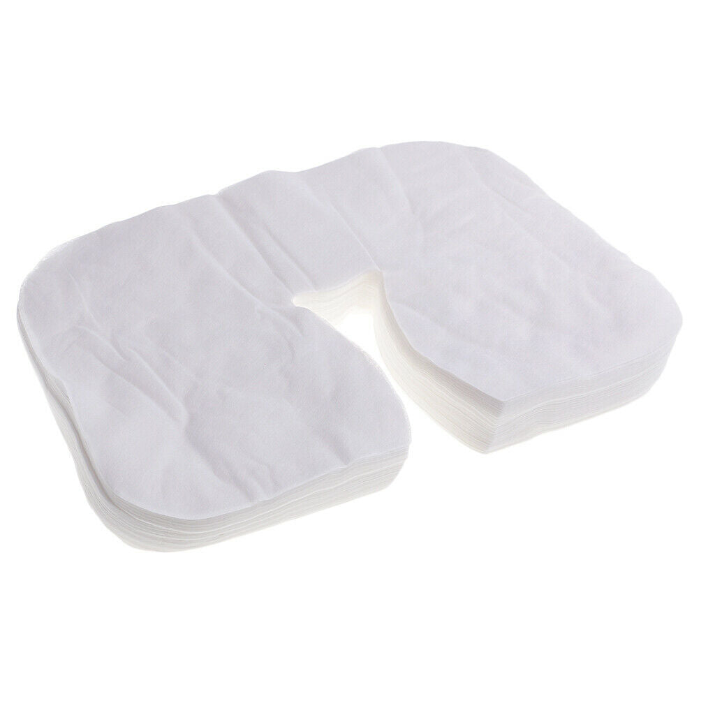 100 Pieces Disposable Bed Massage Cover Salon Mat Skin-Friendly Mat Hollow