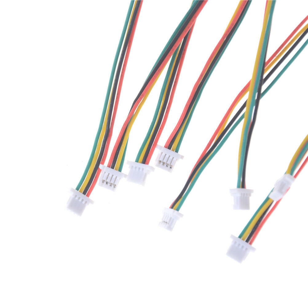 10 x Mini Micro SH 1.0mm 4-Pin JST Double Connector Plugs Wires Cables 10.l8