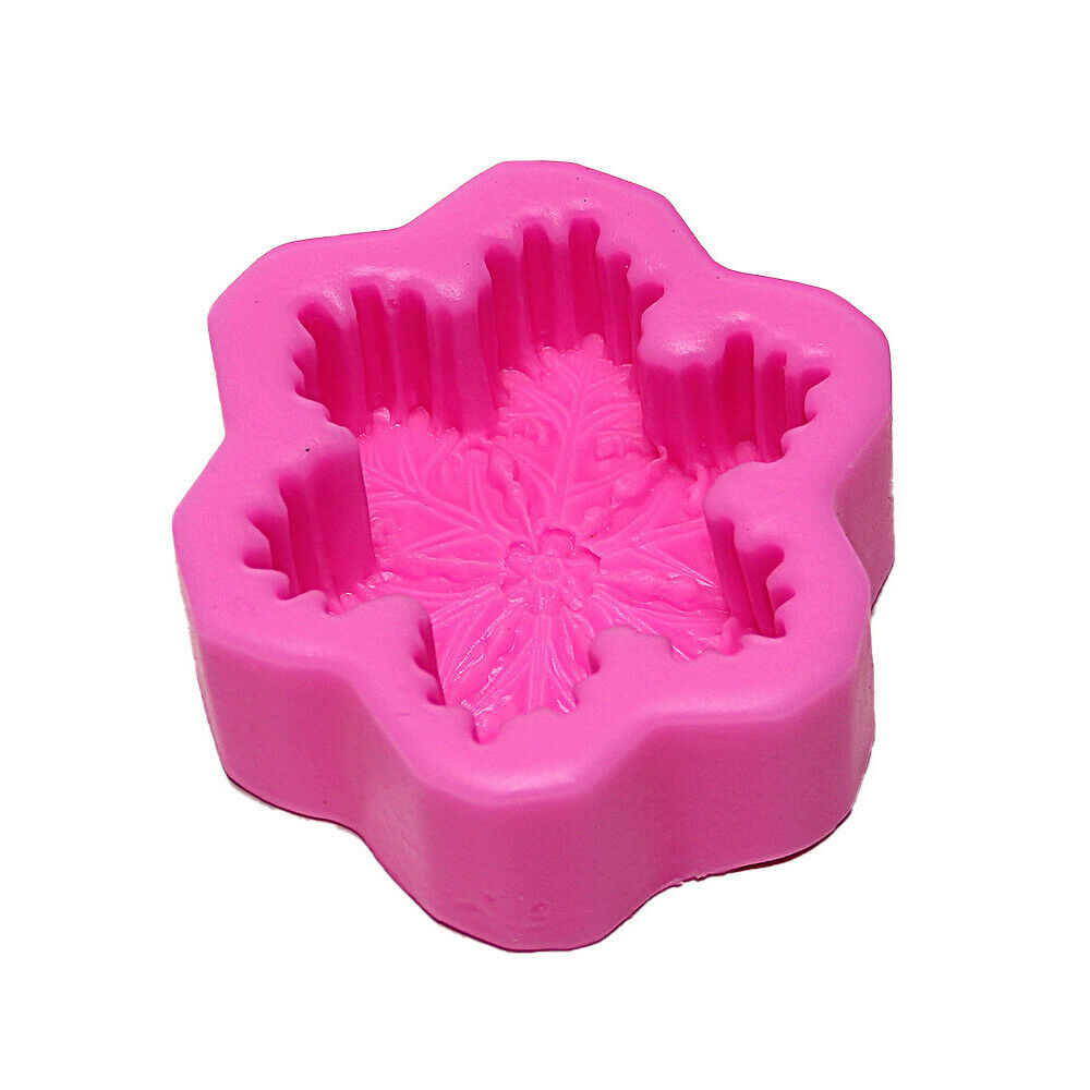 Silicone Snowflake Candle Mold Soap Aroma Wax Handmade DIY Making Supplies Tools