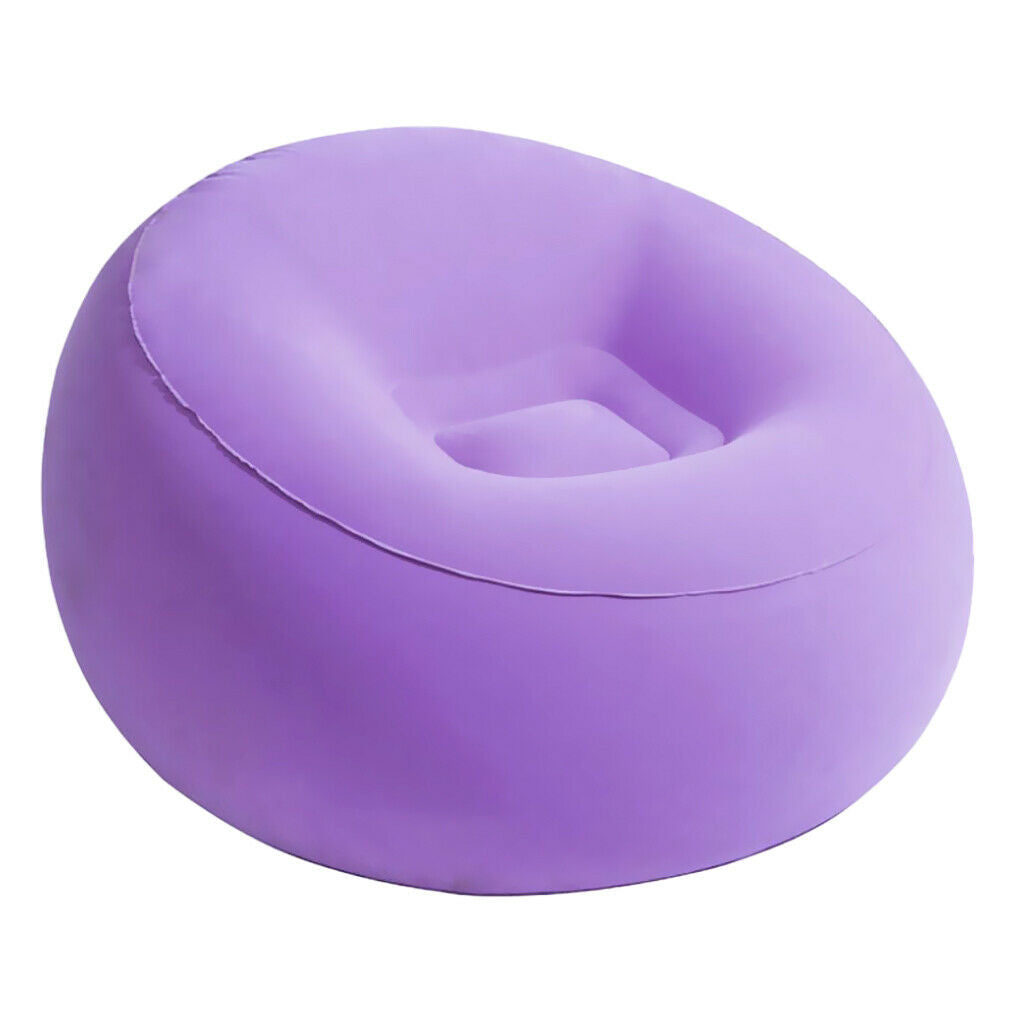Inflating Beach Camping Lounger Sofa Back Pillow Cushion Chair Air Bed Couch