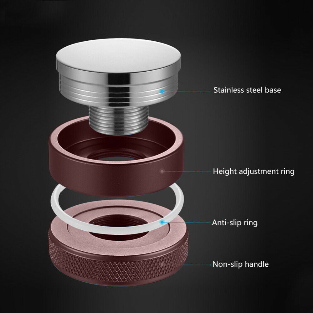 Stainless Steel Coffee Tamper Distributor Coffee Powder Tamping Tool for Office