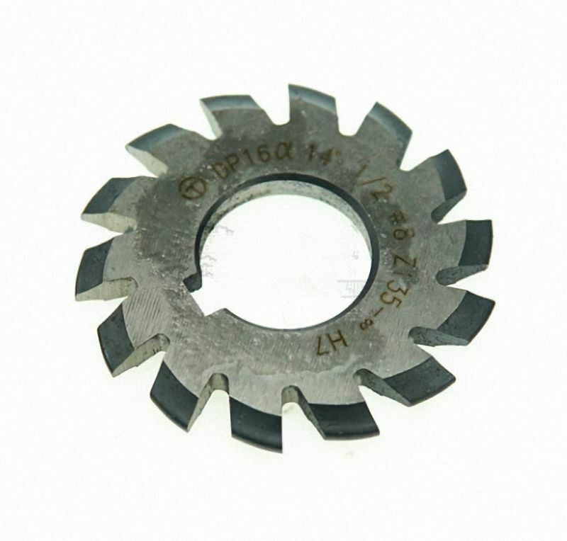 8Pcs Dp16 PA14-1/2 Bore22 #1-8 Involute Gear Cutters Set