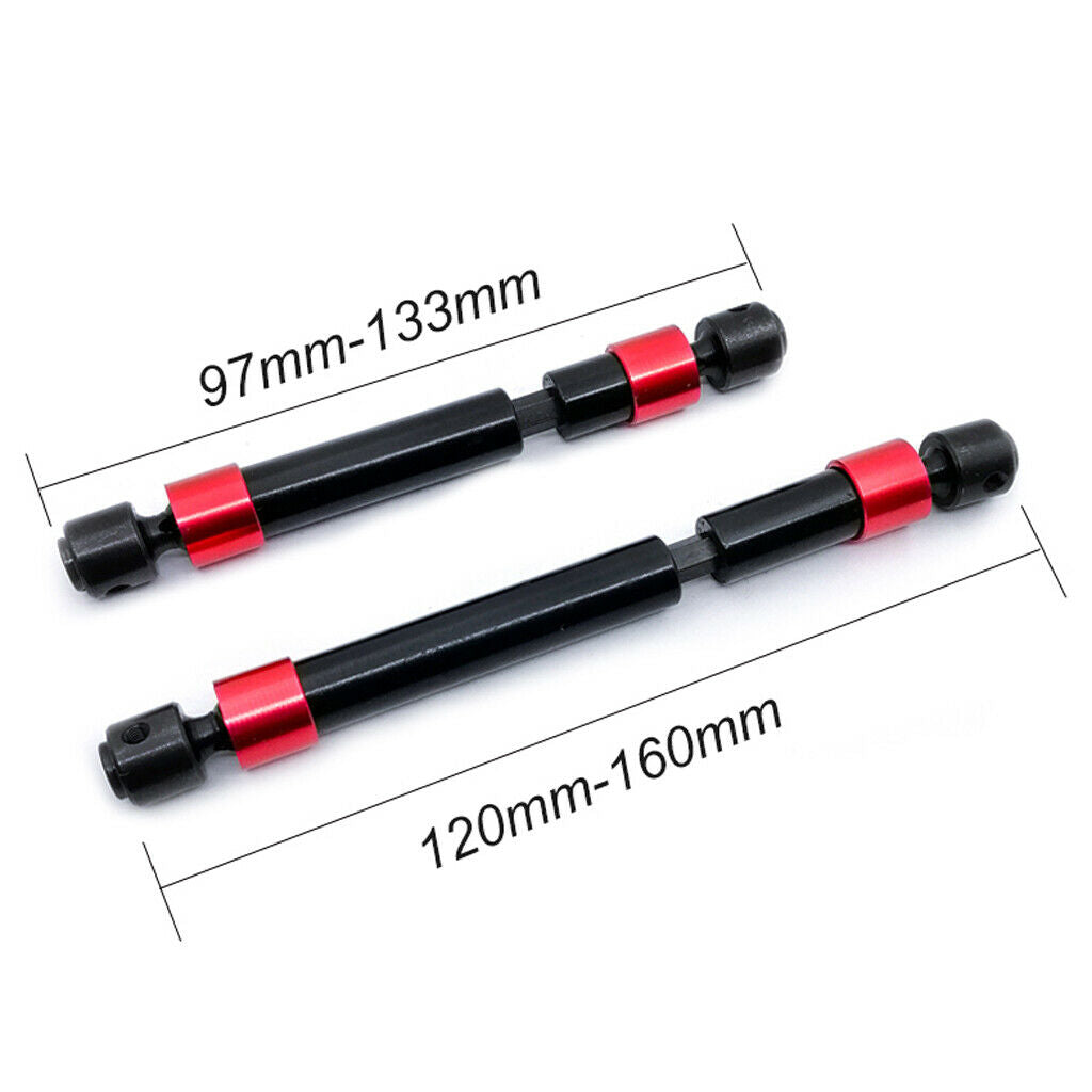 Upgrade Metal Front & Rear Drive Shaft For 1:10  -4 RC Crawler Car