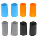 2 Pieces Microphone Battery   End Cover Slip Holder for Mic Parts Blue
