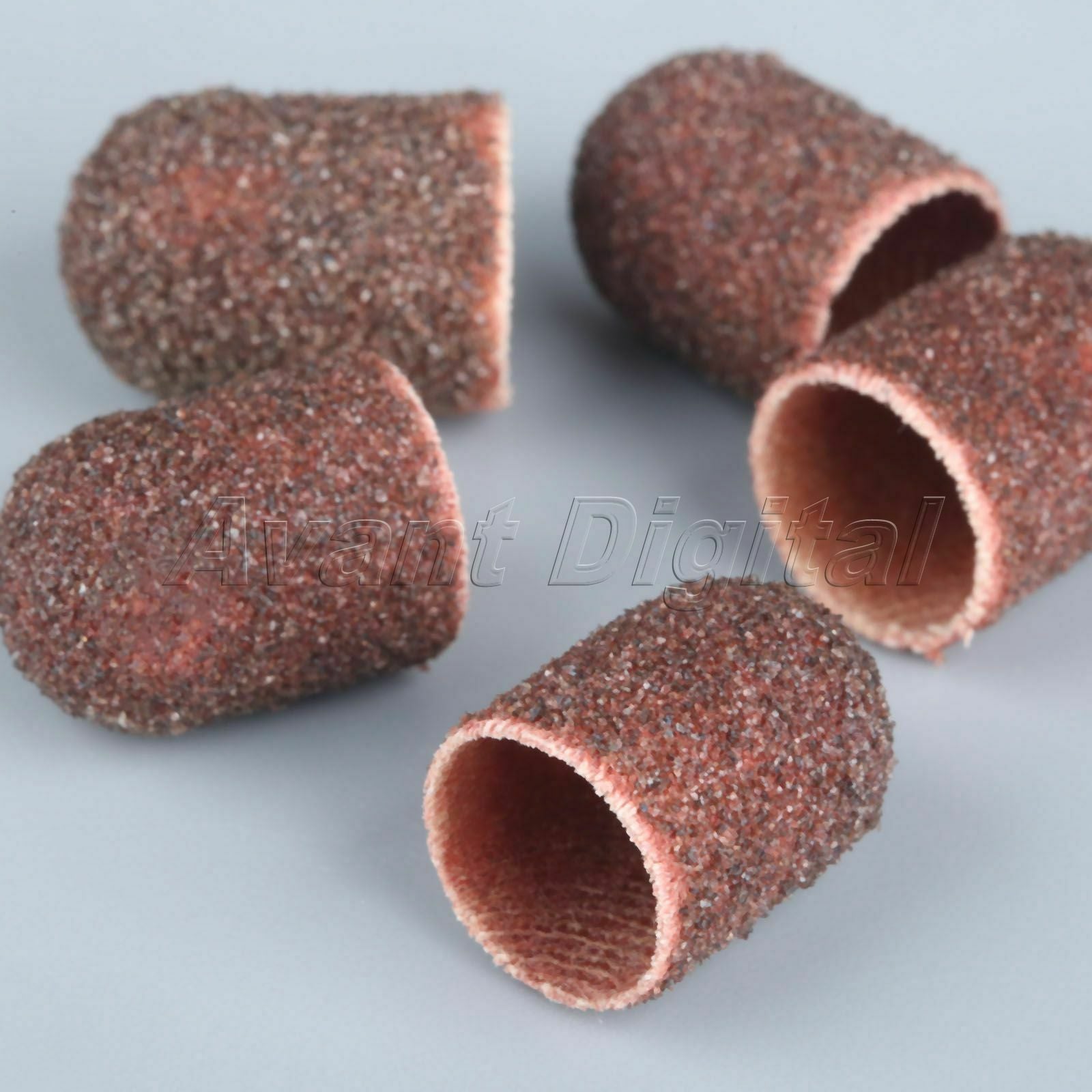 10Pcs Pedicure Sanding Abrasive Caps Grinding Cups 1Pc Mandrel Rotary Power Tool