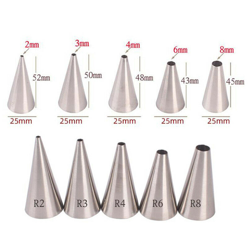 5PCs Cookie Pastry Nozzles Cupcake Cookies Icing Piping Tips DIY Cake Dec.l8