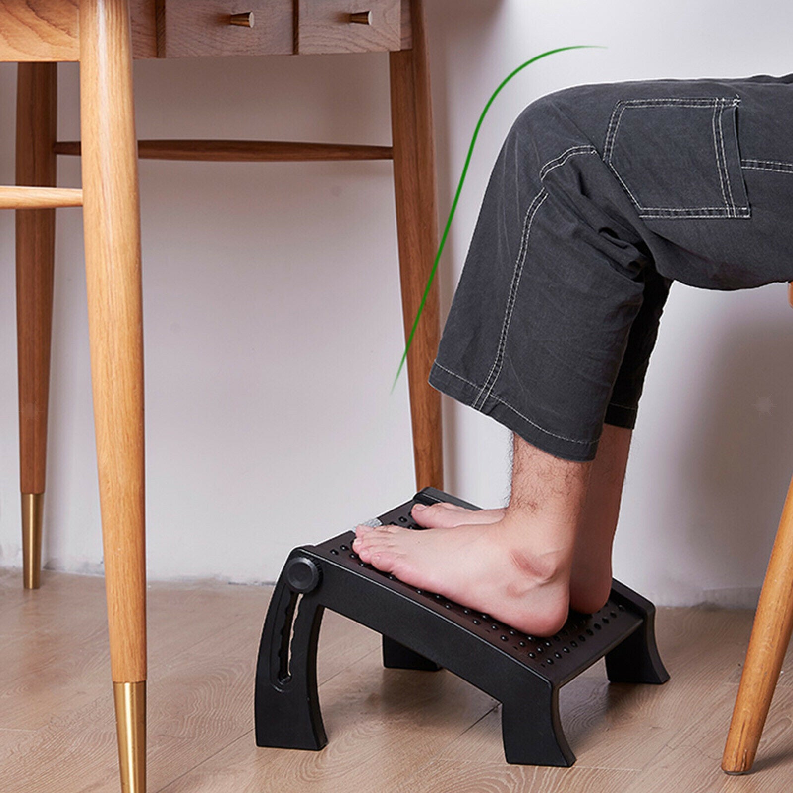 Adjustable Office Chair Foot Rest Under Desk Pressure Relief Ergonomic