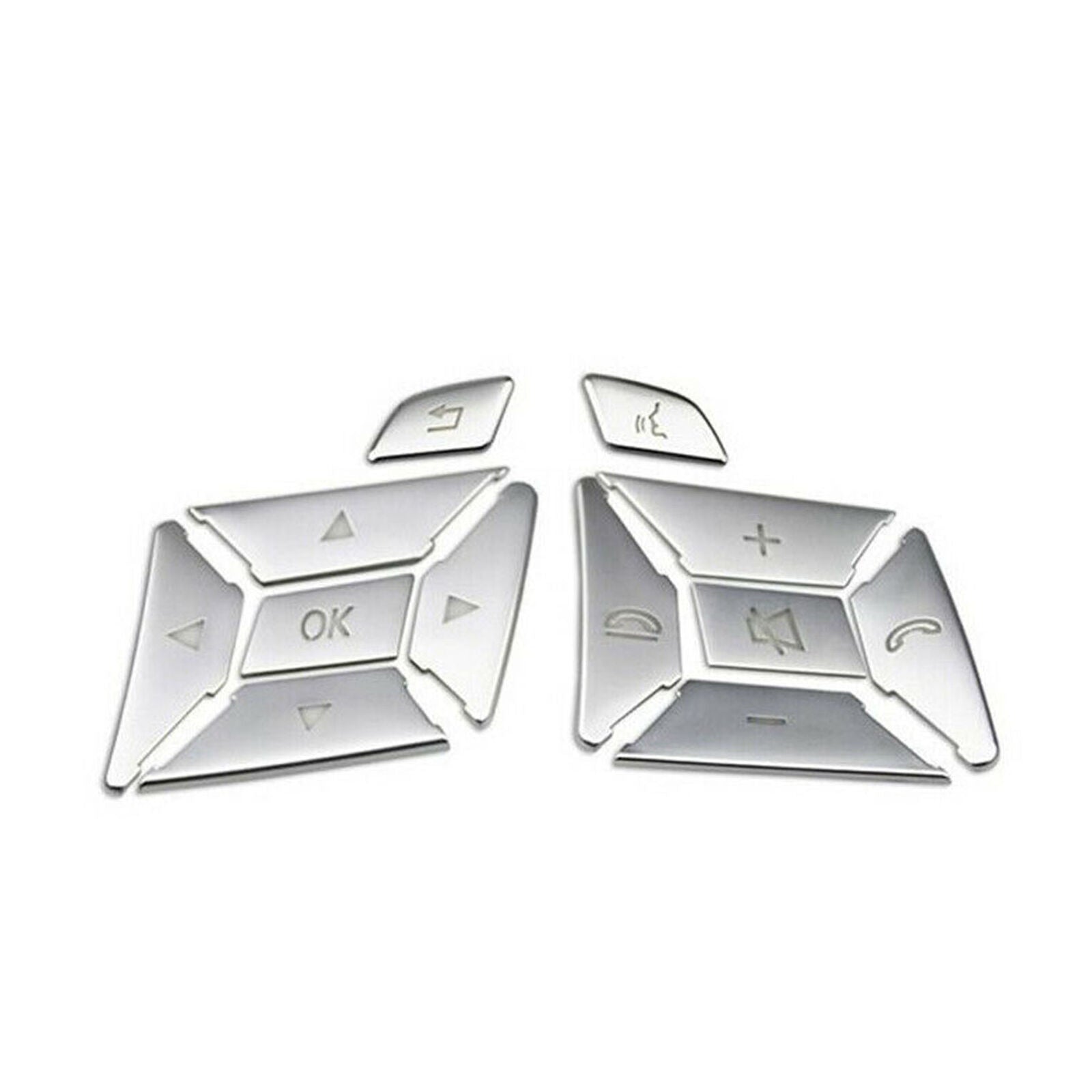 Interior Steering Wheel Button Trim Cover 12pcs For Benz E Class W212 2012-2014