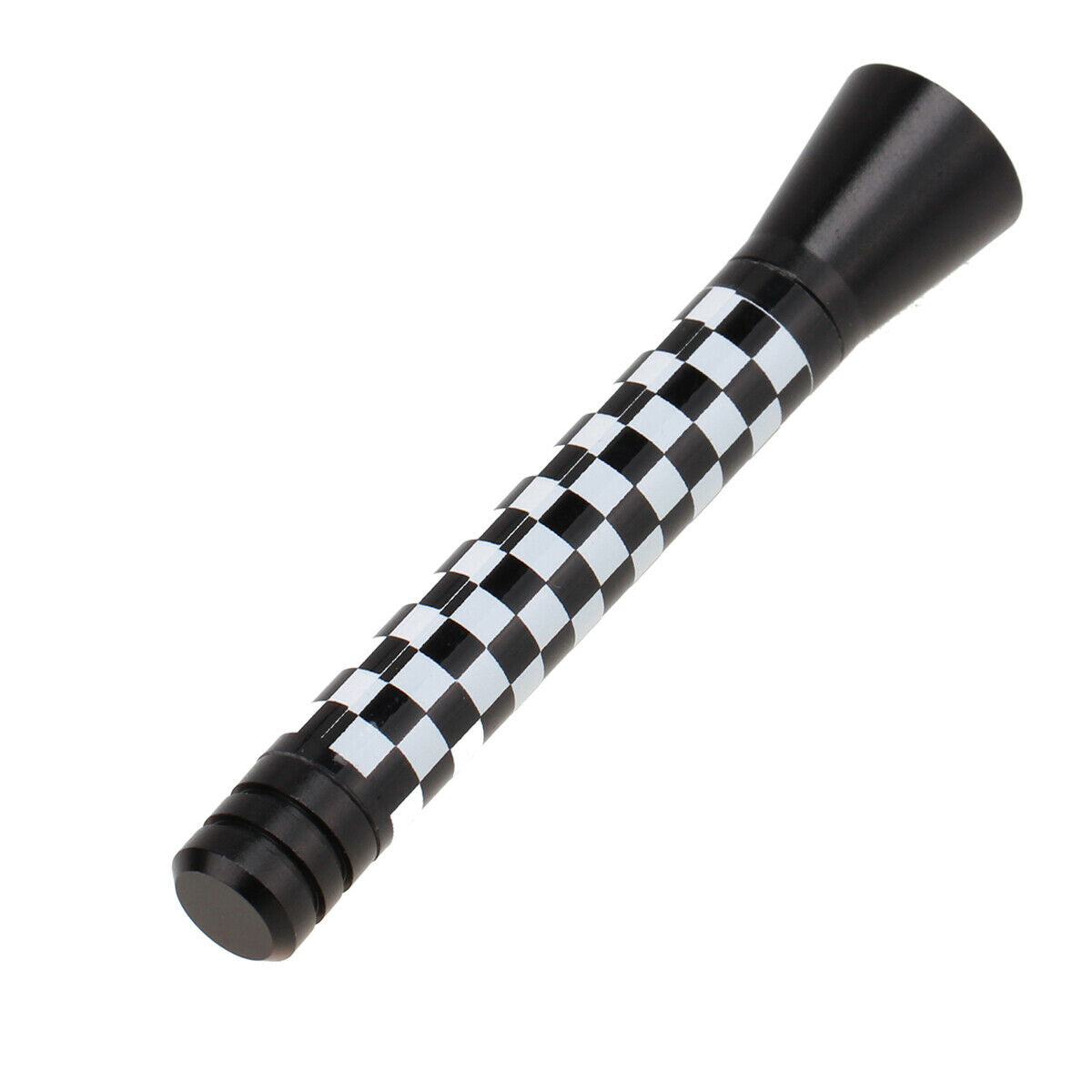 Black&White Grid Car Mounted  Radio Antenna With Spring Aerial Universial
